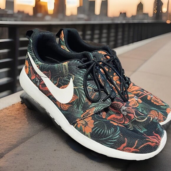 Nike Roshe Run 655206-810 Floral Total Orange Men’s 10.5 US 44.5 EUR 9.5 UK - Picture 1 of 7